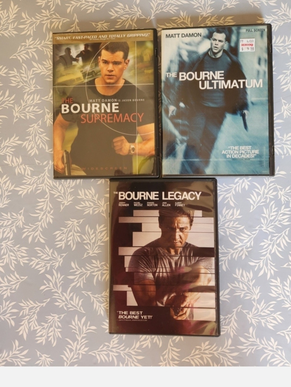 Bourne Trio DVD set